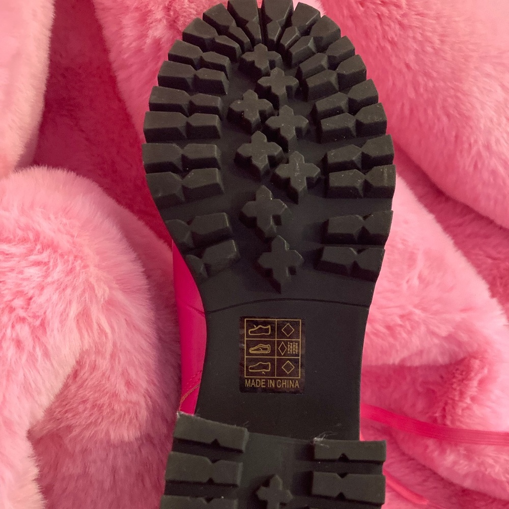 Pink Combat Boots 💗 - Picture 2 of 8